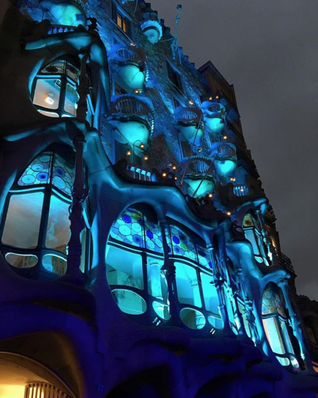 barcelona shopping night